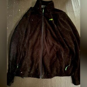 Black Jacket with Green Accents